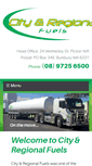 Mobile Screenshot of cityandregionalfuels.com.au